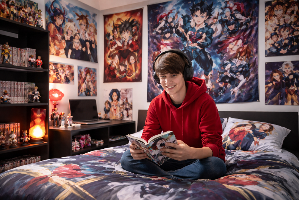 Comment décorer la chambre d’un ado passionné de manga ?