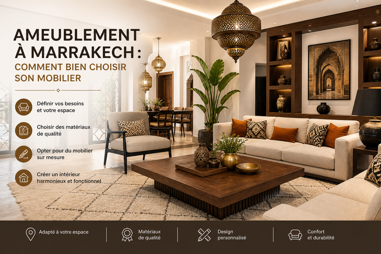 Ameublement à Marrakech : comment bien choisir son mobilier