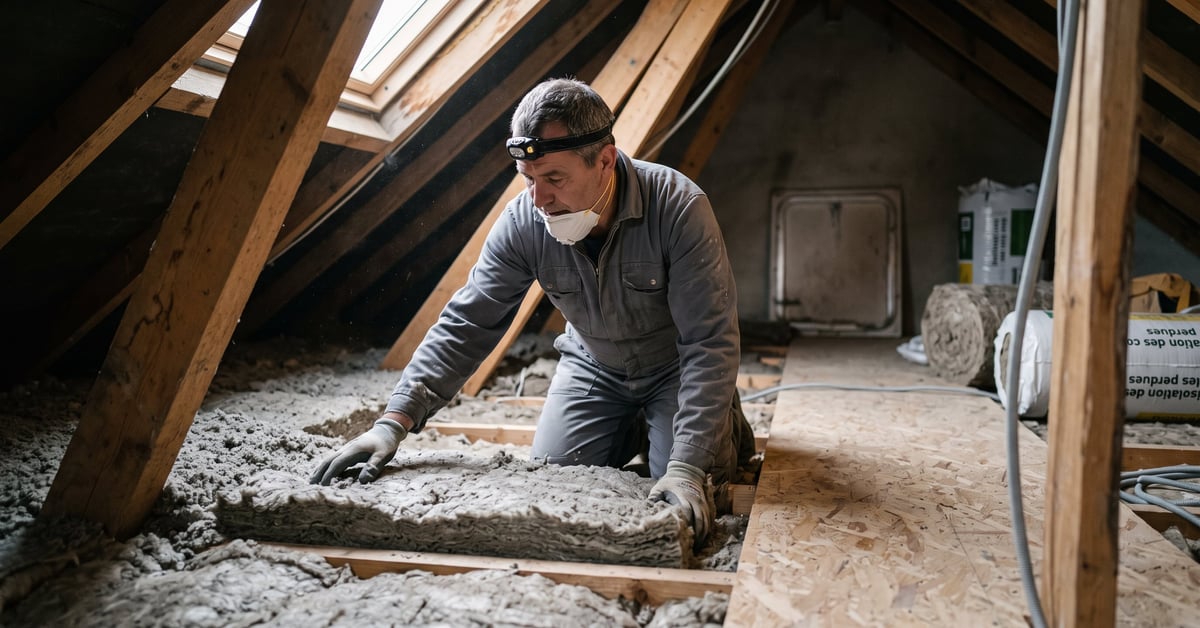 Isolation des combles perdues : choisir et poser les bons matériaux