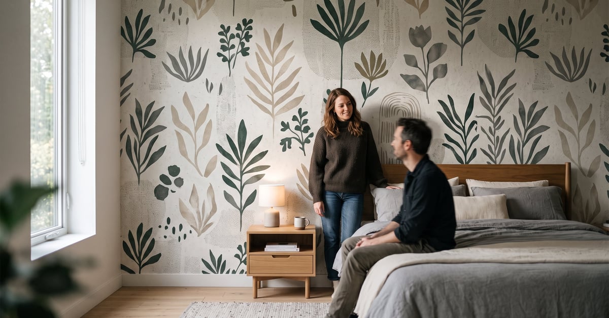 Papier peint chambre adulte : choisir couleurs et motifs